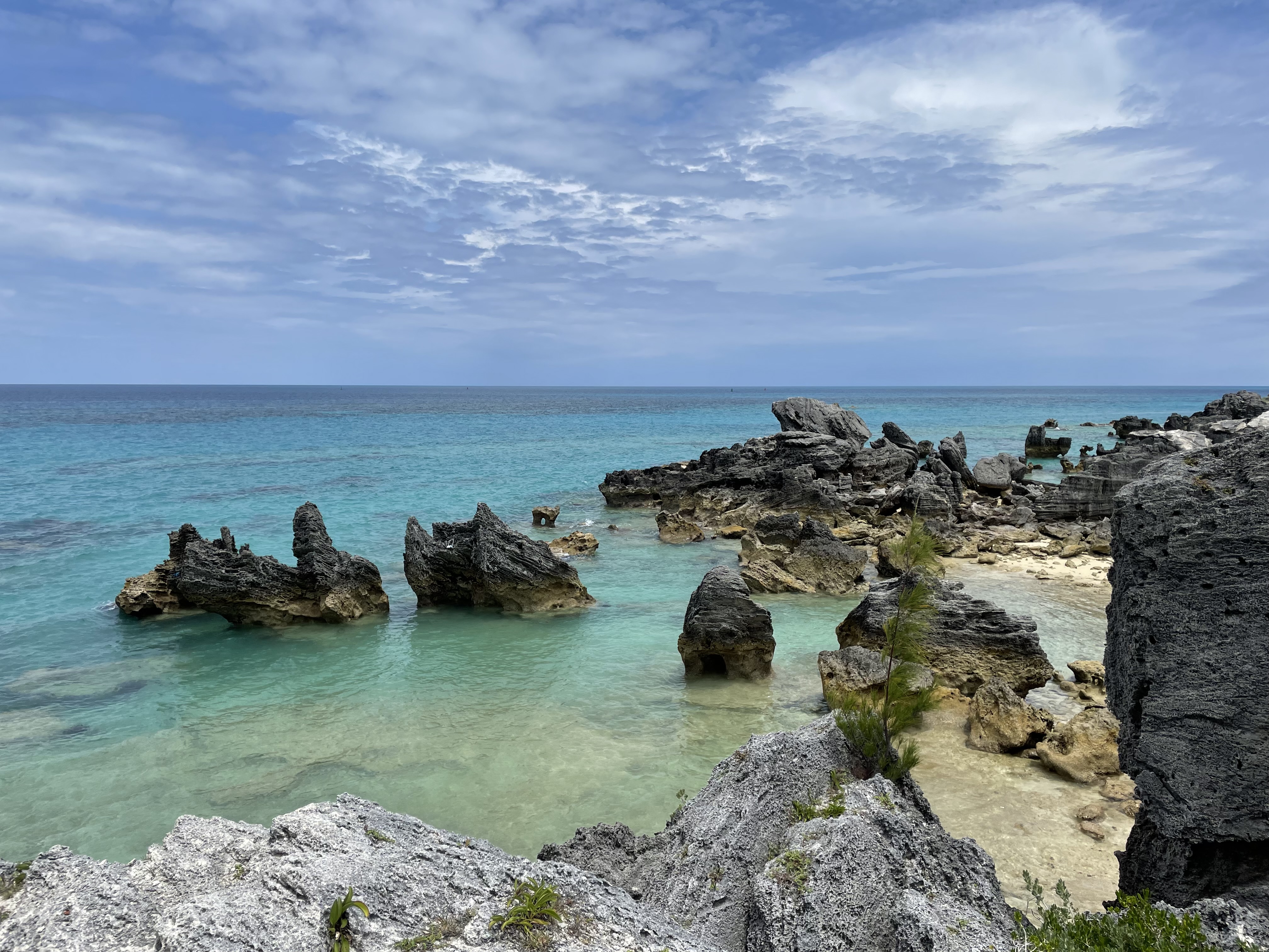 Clear turquoise water in Bermuda